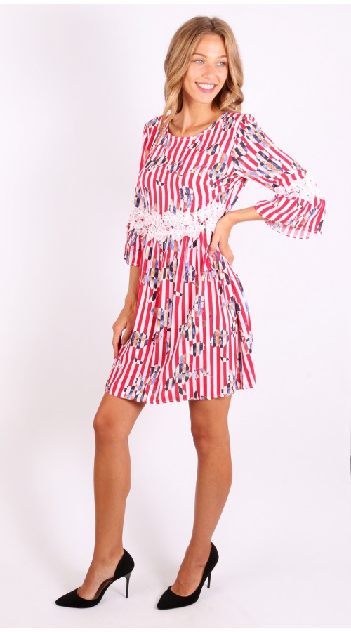 Flower Detail Tunic Dress