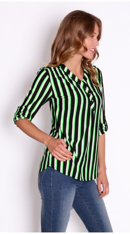 Stripe Neon Top